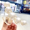 Big crab pin from pearl, face blush, elegant hairgrip, shark, hairpins, hair accessory, internet celebrity, South Korea