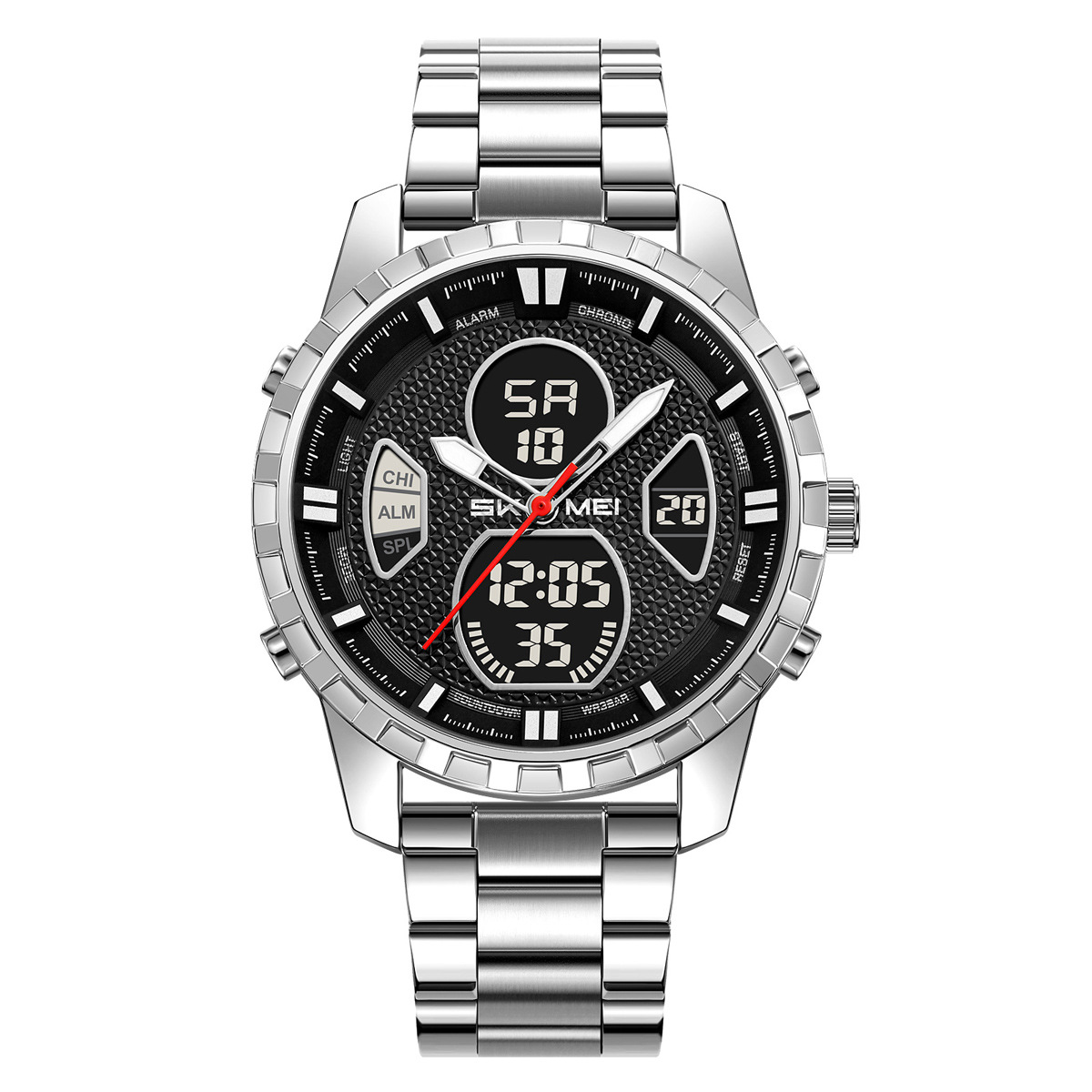 Reloj deportivo masculino de doble pantalla impermeable multifuncional de comercio exterior fábrica de personalización transfronteriza spot