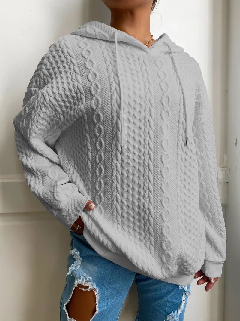 630g Weight Long Sleeve Sleeve Length Pullovers Placket Type Regular Sleeve Sleeve Type Spandex, Polyester Fabric Type Long Top Length Hoodie Tops Type Holiday, Daily Occasion Hooded Neckline Regular Fit Fit Type Solid Color Pattern Spring, Autumn Season Women's Gender Pocket Design Casual, Streetwear Style Women's Hoodies Long Sleeve Pocket Casual Streetwear Solid Color 19