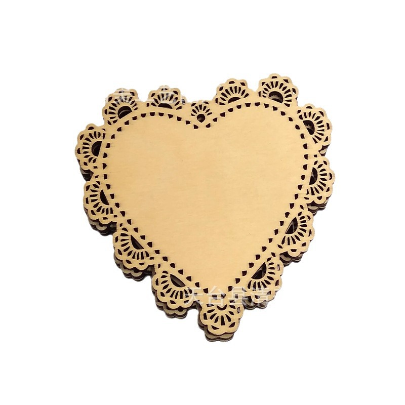 120mm comida posavasos SERIE DE MADERA DIY junta de madera 3 piezas un paquete