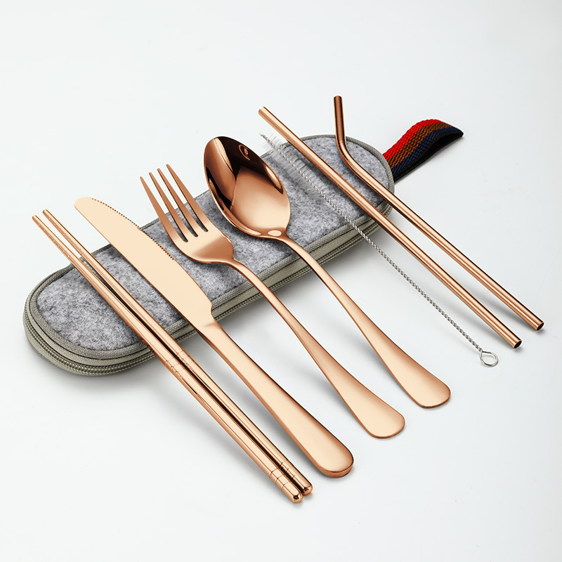 "회색 가방" 로즈 골드 7 개