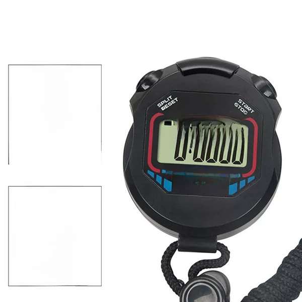 Stopwatch Timer Digital Stopwatch Two Running Watch Referee Sports Fitness Equipment Digital Watch Waterproof Computer 013