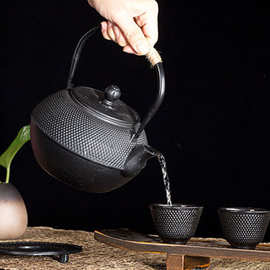 铁壶铸铁茶壶茶具套装日本烧水泡茶壶厂家居样品茶室茶桌摆件饰品