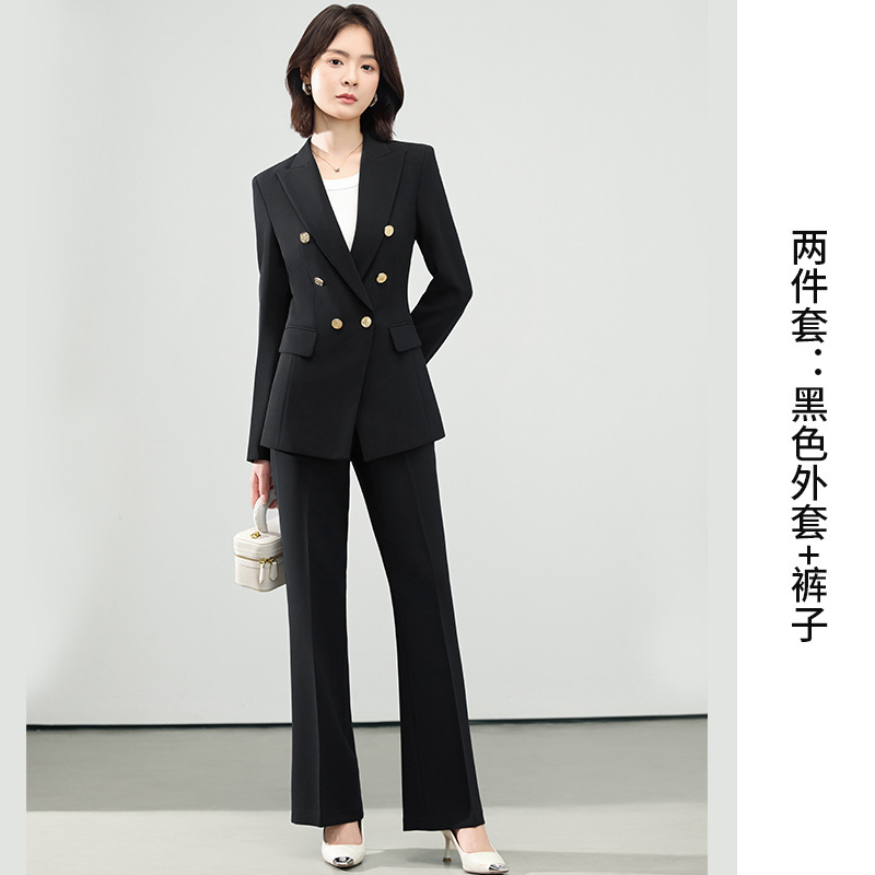 2025秋装高级感西服套装女简约干练气质女神范通勤职业小西装外套|undefined