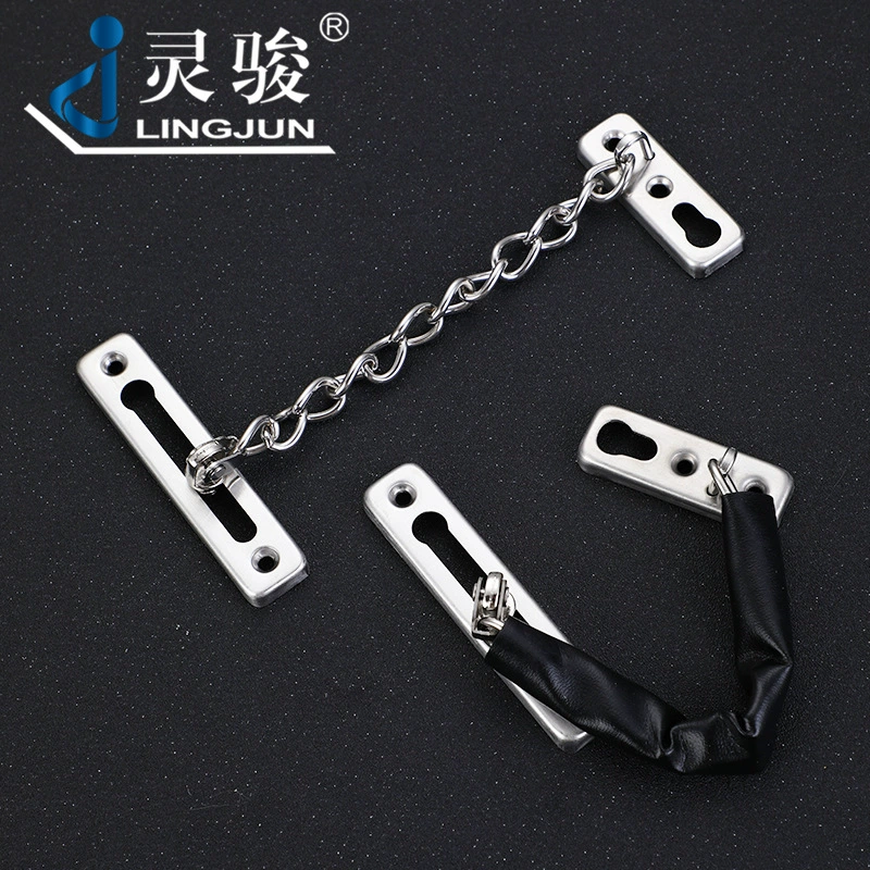 Защитная цепь из нержавеющей стали для гостиницы, противоугонная цепь для дома, спальни, дверной замок, бесшумный утолщенный цепной замок, противоугонная цепь