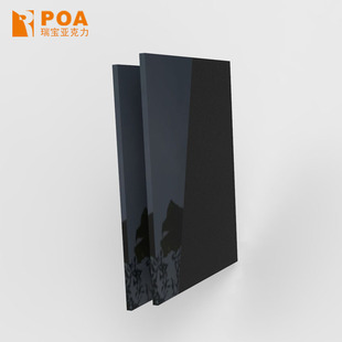 Black Glossy Mirror Acrylic Plate Anti-Static Mirror High Transparent Plexiglass Bending Laser Engraving Uv Wire