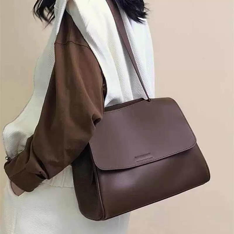 2025春夏新款包包大容量单肩腋下包真皮通勤托特包小众女包斜挎包