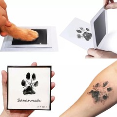 犬猫無料足跡拓印記念アルバムはがきDIYペット用品クロスボーダー代理