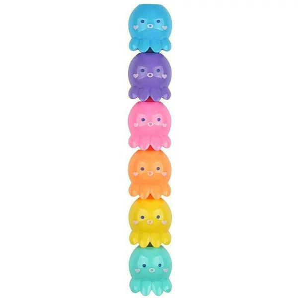 Style 5 consists of 5 small pieces and comes with a cap of solid color highlighter
