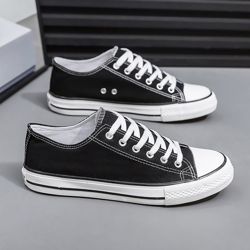 Zapatos de hombre de gran tamaño, zapatos de lona de pareja de corte bajo de primavera, zapatos casuales, zapatos deportivos, zapatos vulcanizados al por mayor, zapatos planos