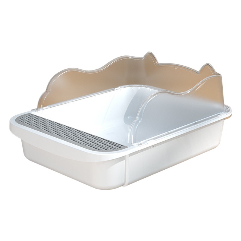 Semi-cerrado gato inodoro gato caja de arena anti-salpicaduras de gran tamaño con caja de arena gato suministros envío gratuito
