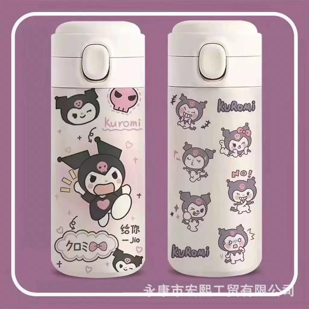 Sanrio, клубника, высококачественное стекло нержавеющая сталь, ручной чайник мультфильм для детей начальной школы, новая коллекция
