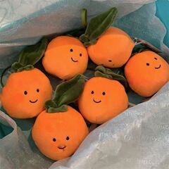 小衆の新型の豆の目の柑橘のぬいぐるみのペンダントins風の果物のシリーズの人形はリュックサックのキーホルダーを飾ります。