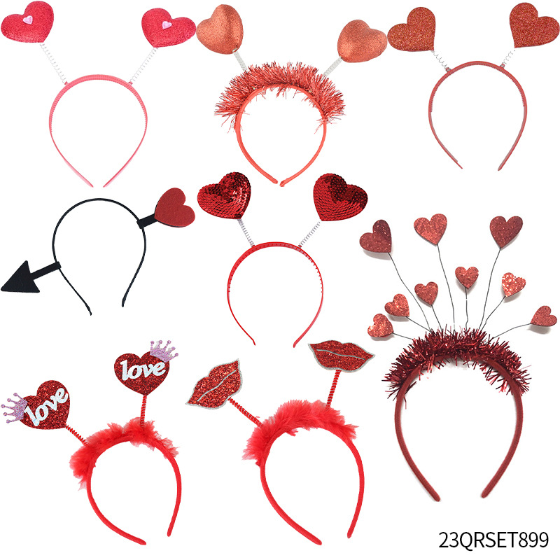 Divergente valentine diadema de amor de San Valentín tocado de boda accesorios para el cabello Día de San Valentín venta de tarjetas para el cabello