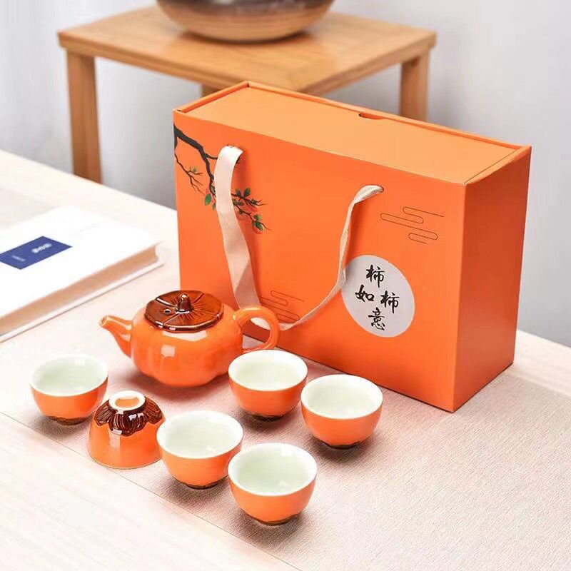 αεεεεεζ노란색 선물 상자, 냄비 1개, 컵 6개 αεεεεεζ