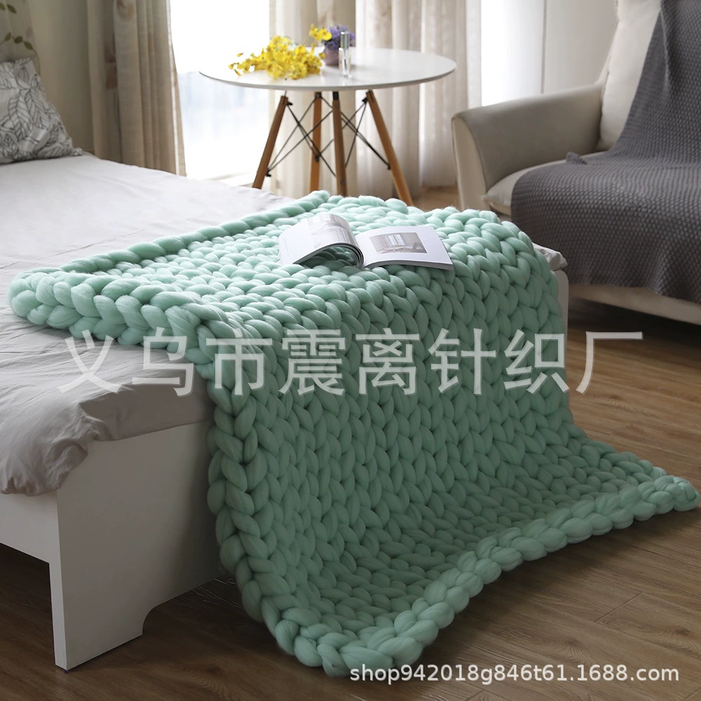 Трикотажный стеганый плед, вязаный диван, handmade, Amazon, (跨境 торговля)