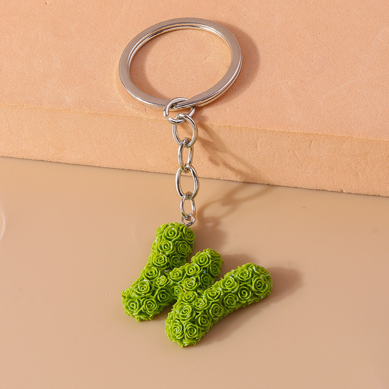 Letter Pattern Simple Style Style 1 Piece Simple Style Letter Resin Bag Pendant Keychain