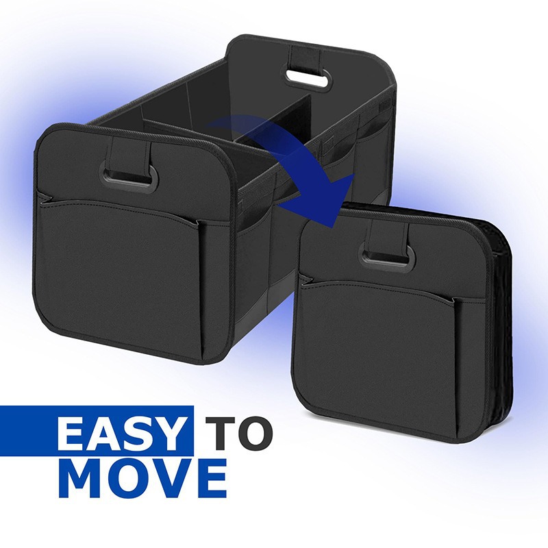 Cross-Border Car Storage Box, Foldable Oxford Cloth Storage Box, Convenient Compartmentalized Car Organizer and Storage Solution
