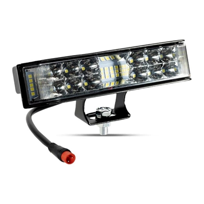 External Double-Lens Super Bright Flashing, Motorcycle headlights, headlights - single-row-three-sided-illuminated-2-pin-plug-white-light