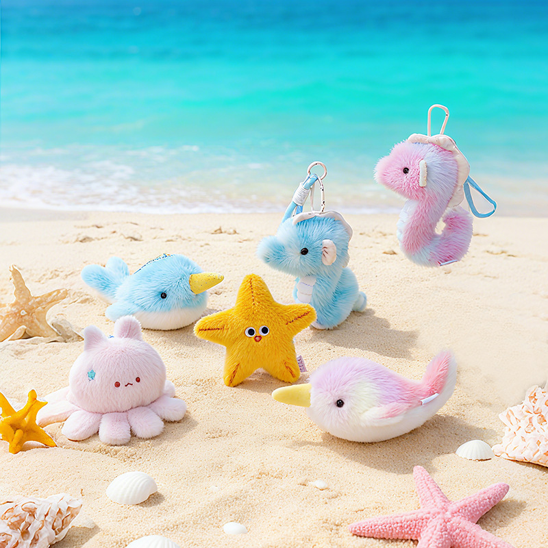 Marine cartoon plush doll