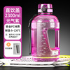 Capacious handheld summer teapot for gym with glass, internet celebrity