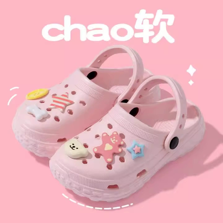 Туфли Crocs с толстой подошвой женские, новый внешний вид 2026 весна-лето EVA увеличенная противоскользящая обувь большого размера пары сандалий и тапочек для мужчин 5