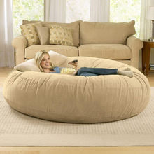 大型懒人沙发床 时尚简约柔软舒适 圆形豆袋