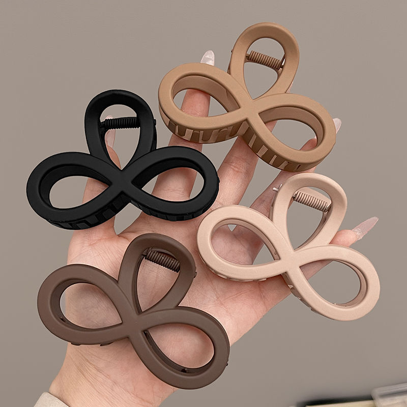 New 8-character clip cross-border e-commerce hot-selling horsetail clip women's head clip factory direct hair accessories shark clip