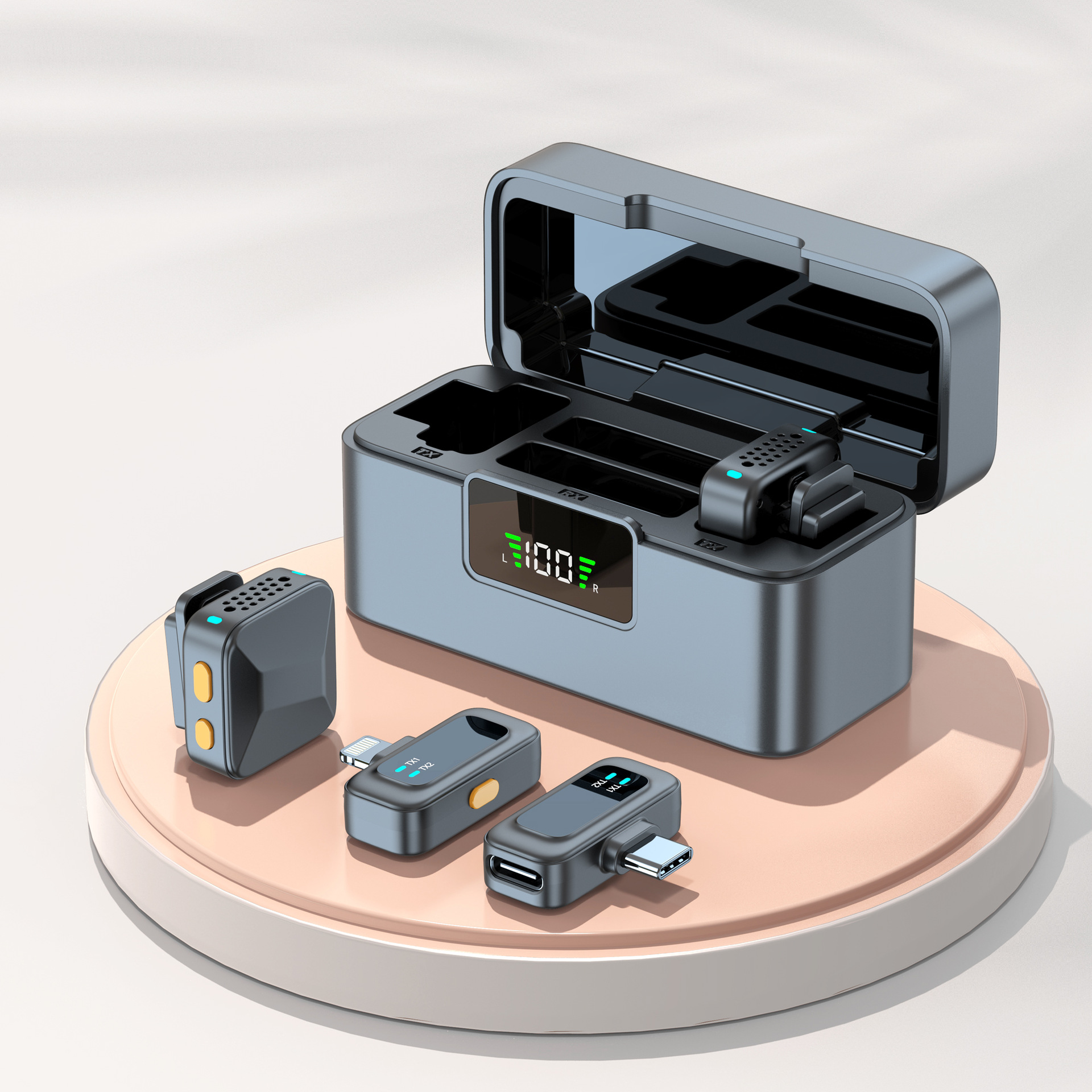 Original private model H69 wireless collar clip microphone radio noise reduction outdoor video live mini mobile phone small microphone