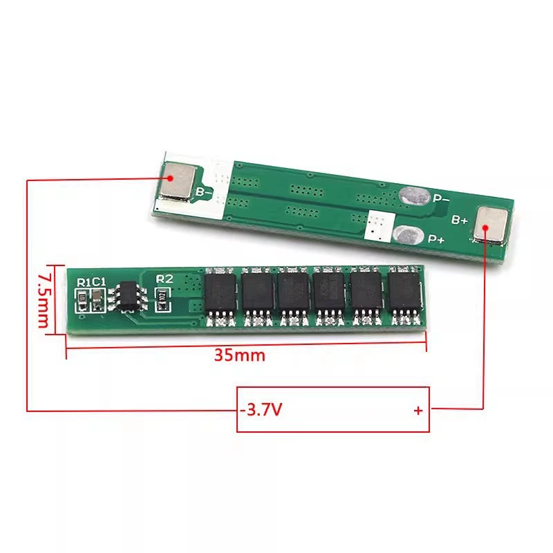 Плата защиты батареи литий-железо-фосфат 3.7V 18650 полимерная литиевая батарея защита 6MOS от перегрузки и разряда 12A