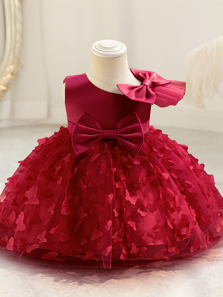 Nuevo bebé transfronterizo, vestido de princesa infantil, vestido de aniversario, vestido de niña, vestido de espectáculo