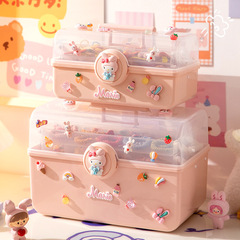 Children's hair accessory storage box, rubber hair clips, handmade small items cute headbands, accessories for girls, desktop jewelry box, wholesale