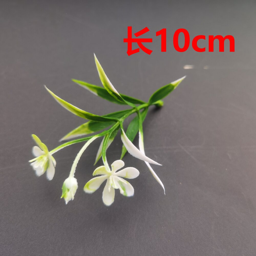 Imitación de hojas verdes hierba de agua hoja persa decoración de flores de boda pared flor de pecho accesorios de muñeca flores diy accesorios hechos a mano
