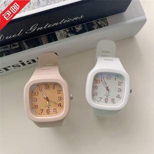 Square Internet Celebrity Watch Men's and Women's Students ins Style Simple Waterproof Sports Temperament Niche Design Couple's Electronic Watch