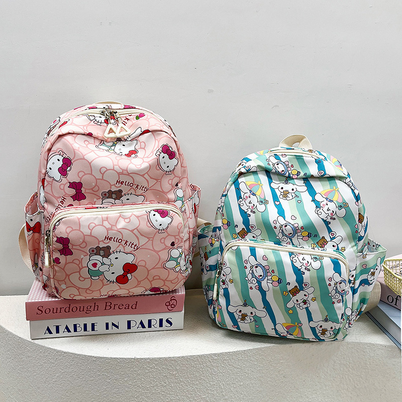 Sanrio libro infantil mochila jardín de infantes color contraste mochila de estudiantes cross-border Cool Lomie mochila