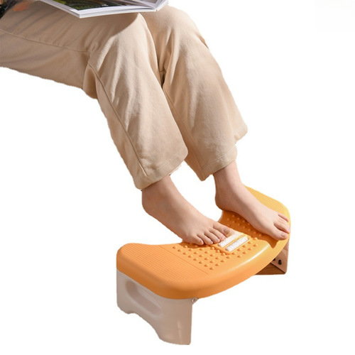 Massage Toilet Stool Office Dual-color Footrest Anti-crossing Legs Massage Footrest Household Footstool Foot Pedal