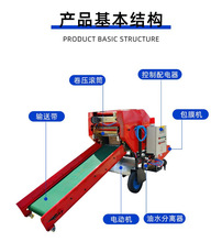 干湿两用牛羊青储打包机小麦秸秆套袋打捆机全自动养殖压块机