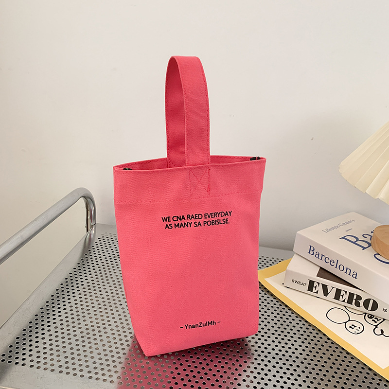 Amazon suministro transfronterizo/INS estilo hervidor de agua bolso de color sólido mini bolso Portátil Bolsa de lona bolso de la momia femenina