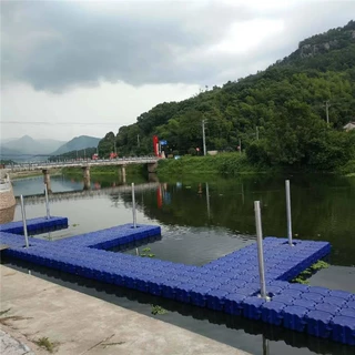 游艇轨水上浮桥 停靠浮筒浮台 组装灵活水上码头泊位浮台生产厂家