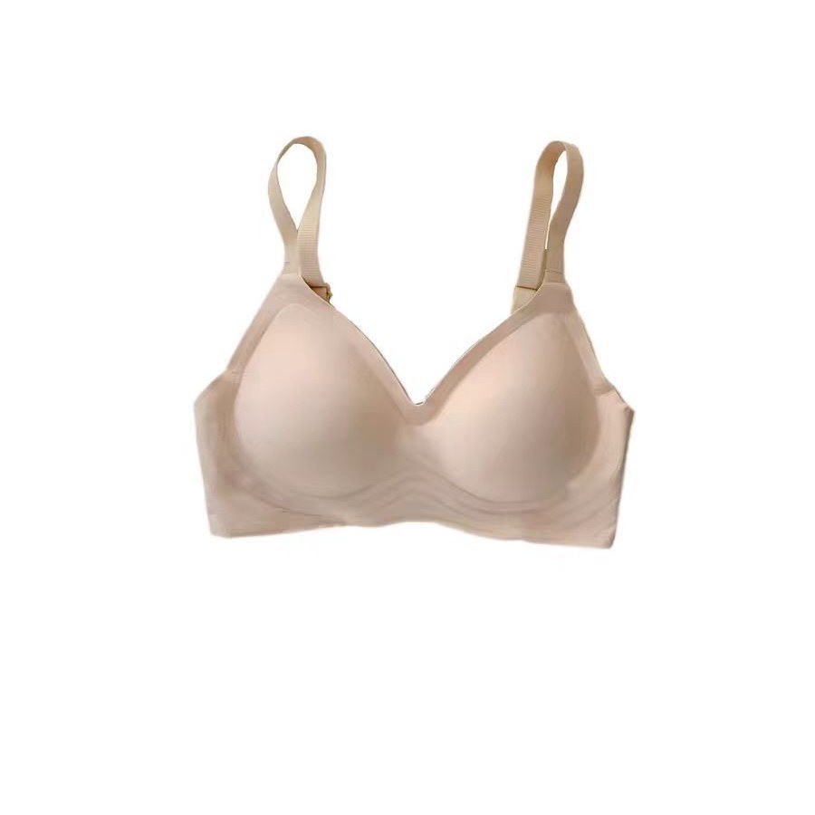 A35 # ropa interior de stock de bajo precio damas Pequeño pecho anti-caída sin marcas sin anillo de acero sexy color sólido sin marcas sujetador