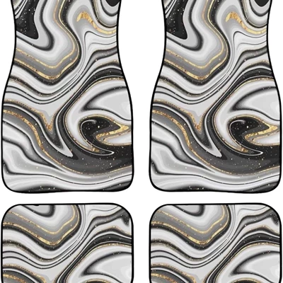 Avtomobil döşəmə paspasları – American flower butterfly easy - car-floor-mat-21-354548-68cm-two-pairs-total-four-pieces