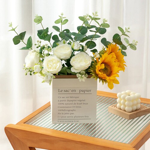 ins wind sunflower fake bouquet living room table floral ornaments fake flowers bedroom decorations photo props