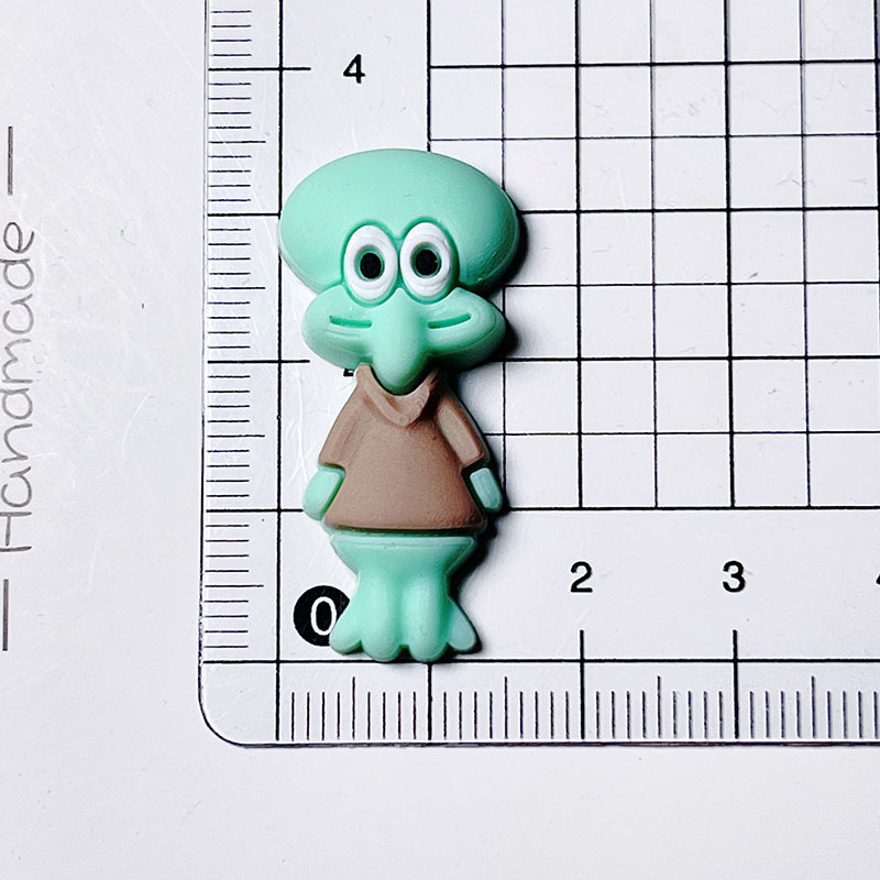 Esponja de dibujos animados bebé Paida estrella PVC flexible pegamento accesorios DIY horquilla Anillo del pelo zapatos agujero grande del vientre taza joyería parche