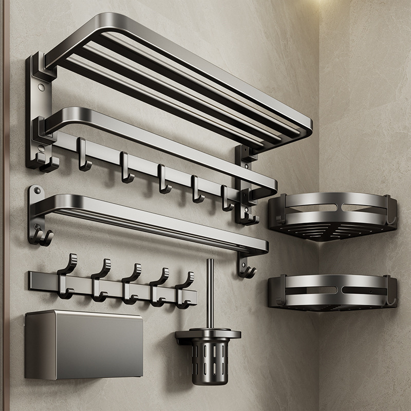 Toilet Towel Rack Punch-free Foldable Bathroom Towel Rack Toilet Rack Bathroom Rack Bathroom Hardware Pendant Toilet Towel Rack Punch-free Foldable Bathroom Towel Rack Toilet Rack Bathroom Rack Bathroom Hardware Pendant