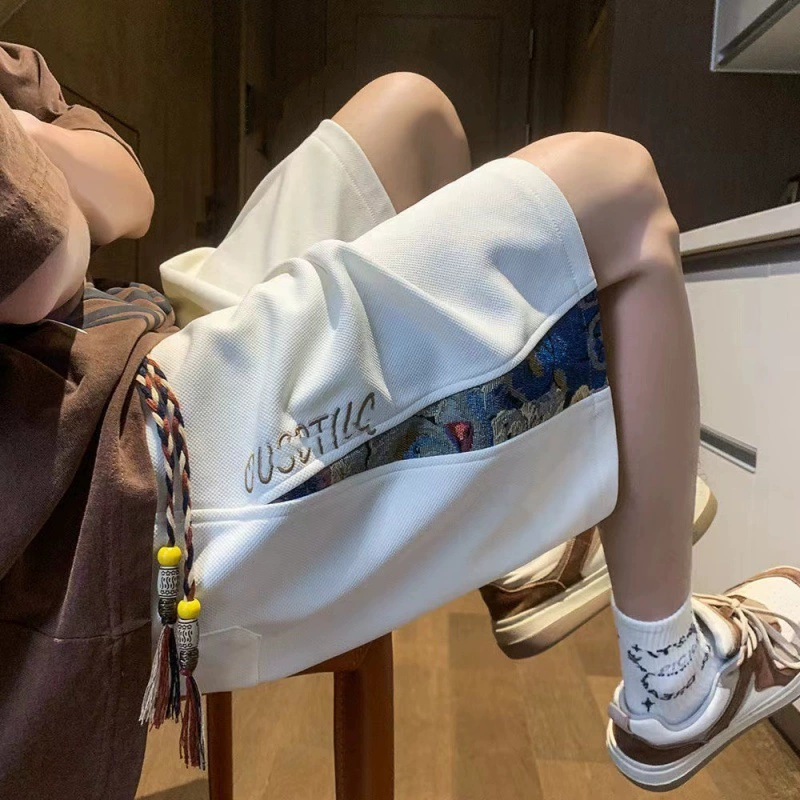 Мужские летние шорты, спортивные штаны, oversize