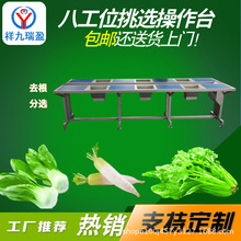 定制中央廚房用蔬菜輸送機 全自動蔬菜加工生產線挑選去根輸送機