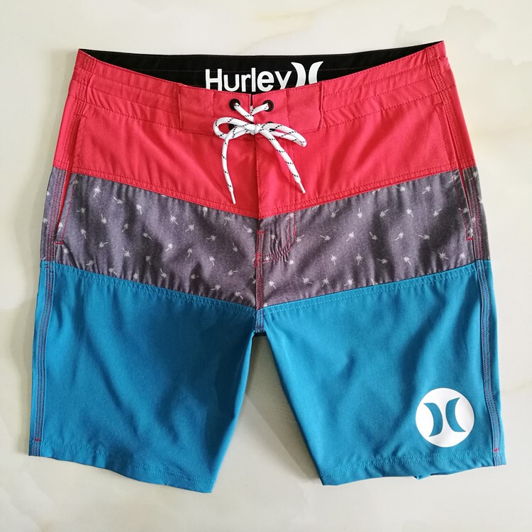 Cross-Border Foreign Trade Beach Shorts for Men, Quick-Dry, Large Size, Loose Fit, Tight-Fitting, Sports Surfing Swim Shorts, Casual Five-Point Shorts