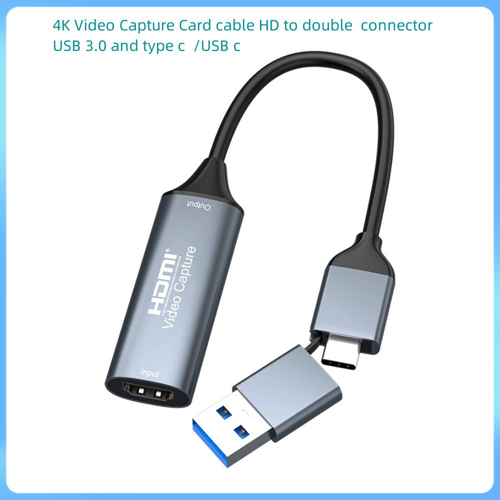Usb3.0 Type-c转HDMI 4K高清视频采集卡/盒手机游戏手游直播OBS游