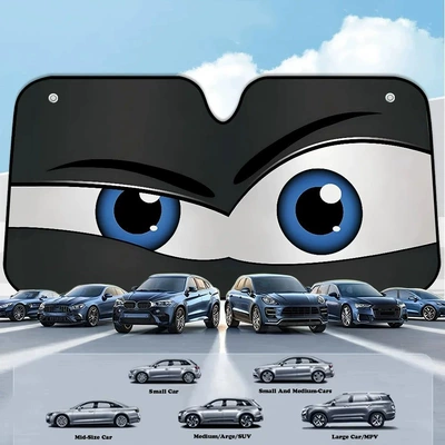 Eye-Shaped Car Sunshade for | Sun shade - 13070cm-tglj551367