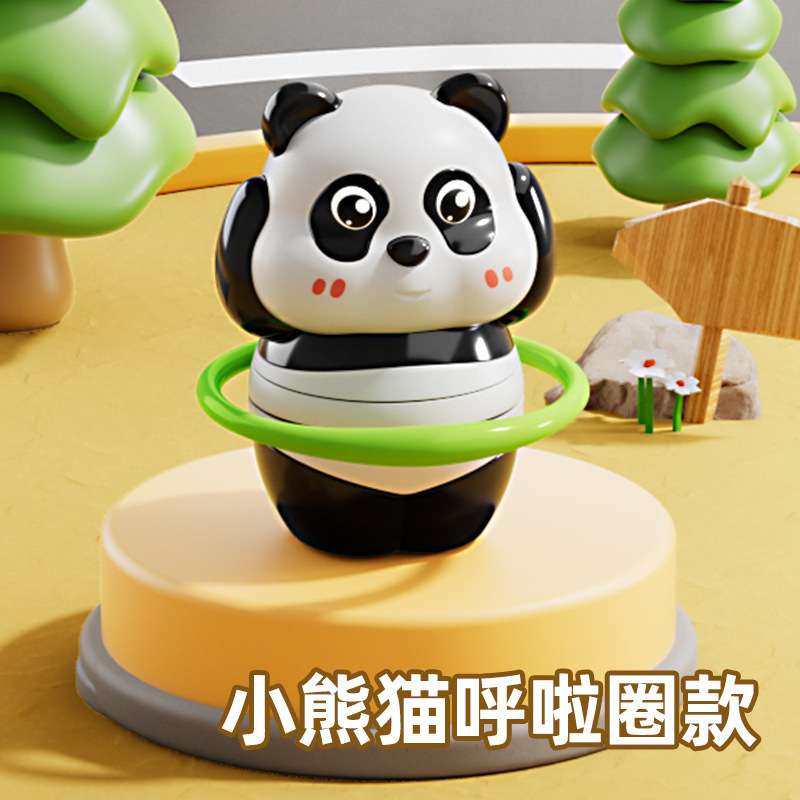 跨境爆款趣味国宝熊猫造型上链发条动物儿童卡通早教爬行益智玩具|undefined
